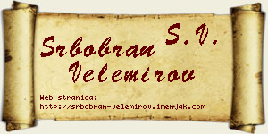 Srbobran Velemirov vizit kartica